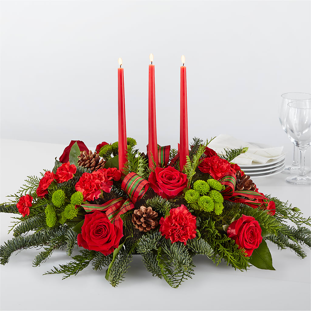 By the Candlelight Centerpiece – Peonies Plants On Main, Woodruff SC