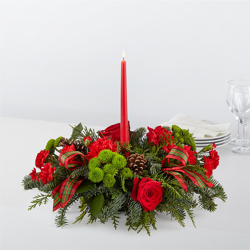 By the Candlelight Centerpiece – Peonies Plants On Main, Woodruff SC