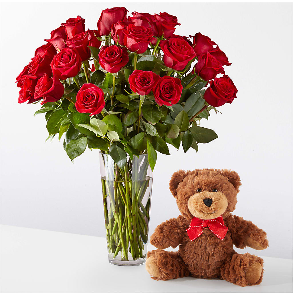 Romantic Long Stem Red Rose Bouquet Bundles – Peonies Plants On Main, Woodruff SC