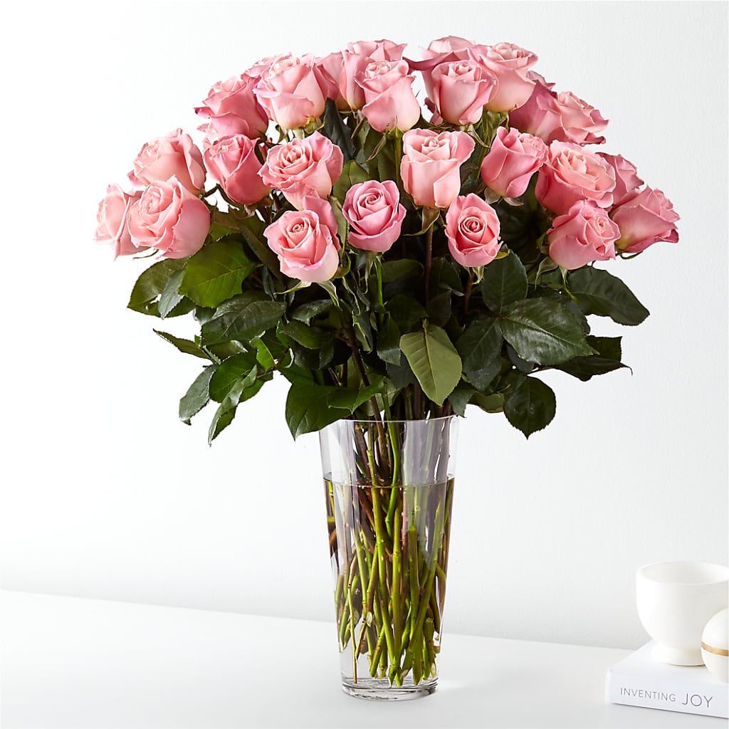 Long Stem Pink Rose Bouquet – Peonies Plants On Main, Woodruff SC