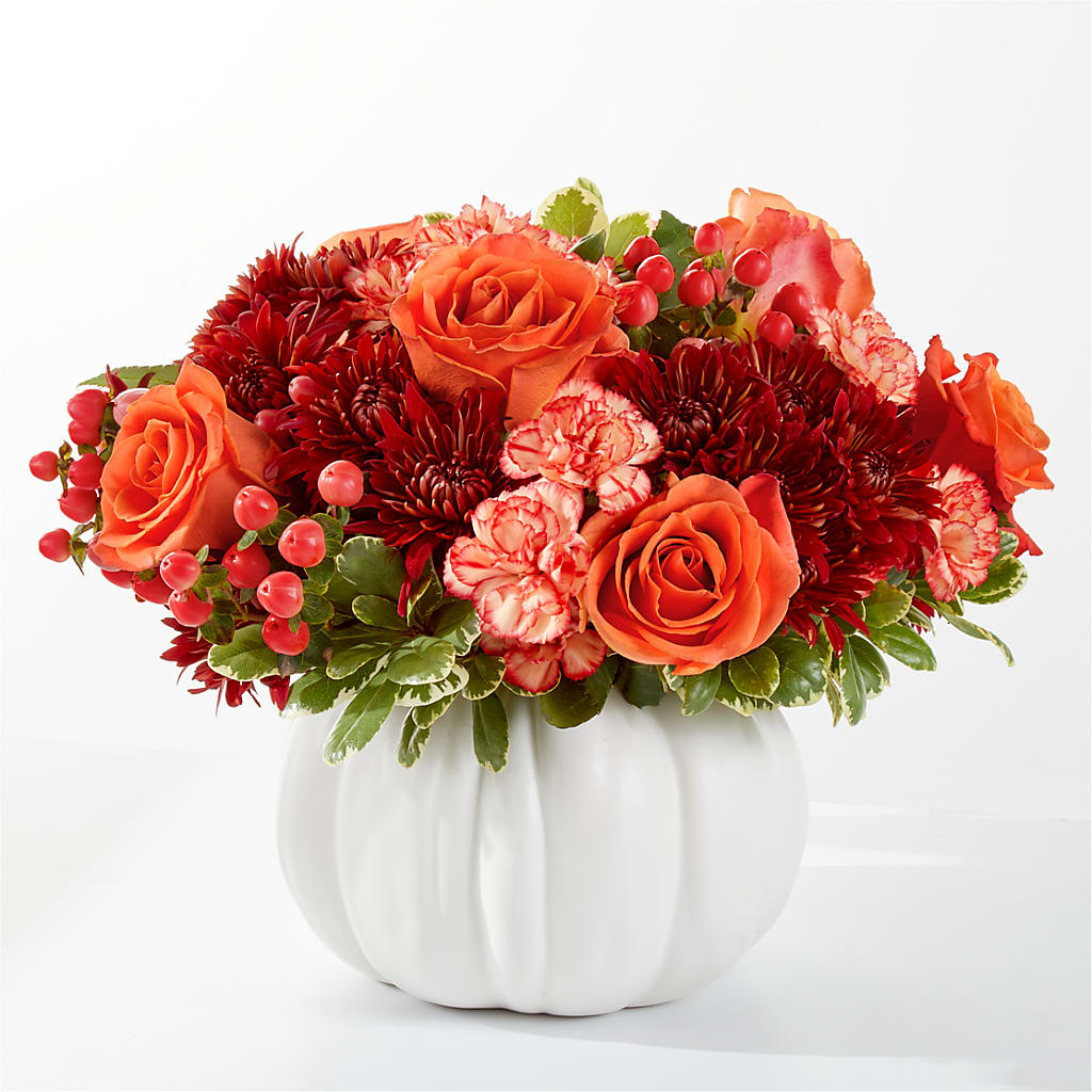 Autumn Air Pumpkin Bouquet – Peonies Plants On Main, Woodruff SC