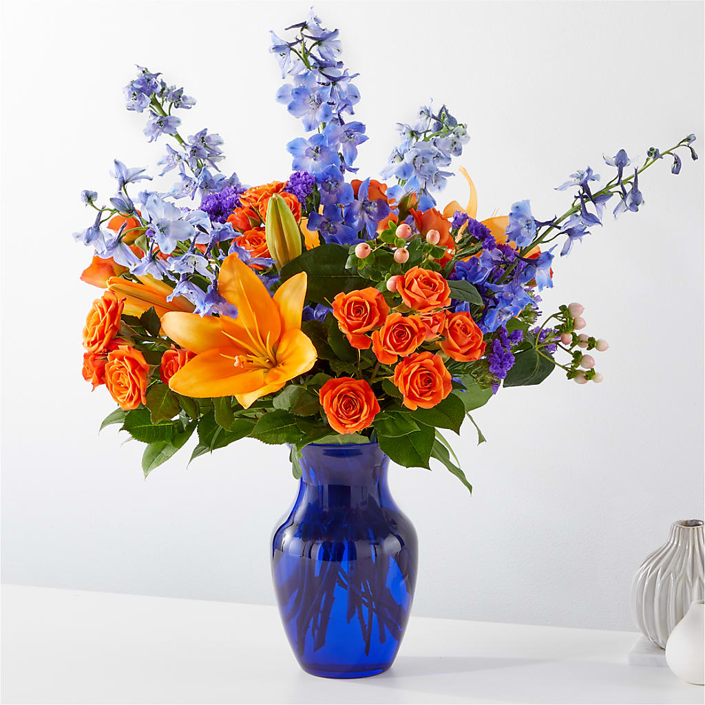 Radiant Citrus Bouquet – Peonies Plants On Main, Woodruff SC