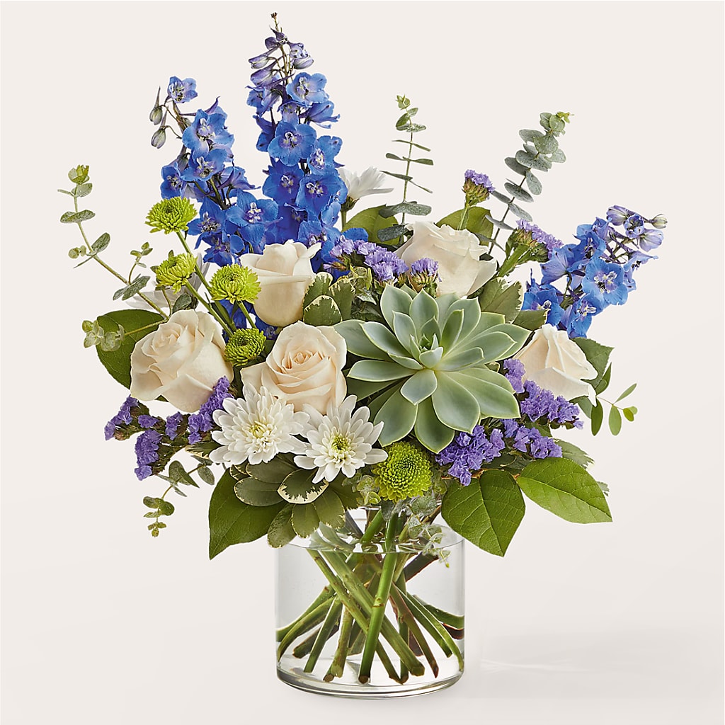 Cerulean Waves Bouquet – Peonies Plants On Main, Woodruff SC