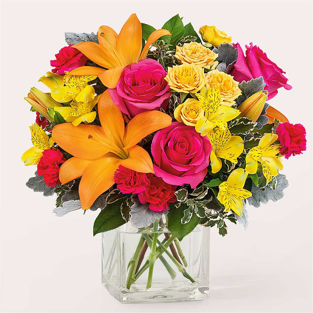 To the Tropics Bouquet – Peonies Plants On Main, Woodruff SC