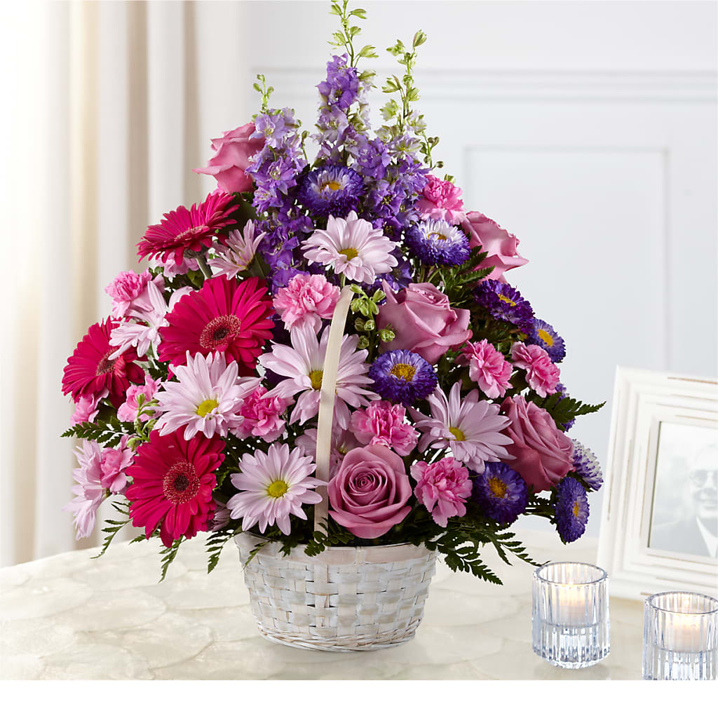 Pastel Peace Basket – Peonies Plants On Main, Woodruff SC
