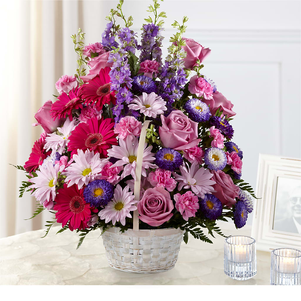 Pastel Peace Basket – Peonies Plants On Main, Woodruff SC