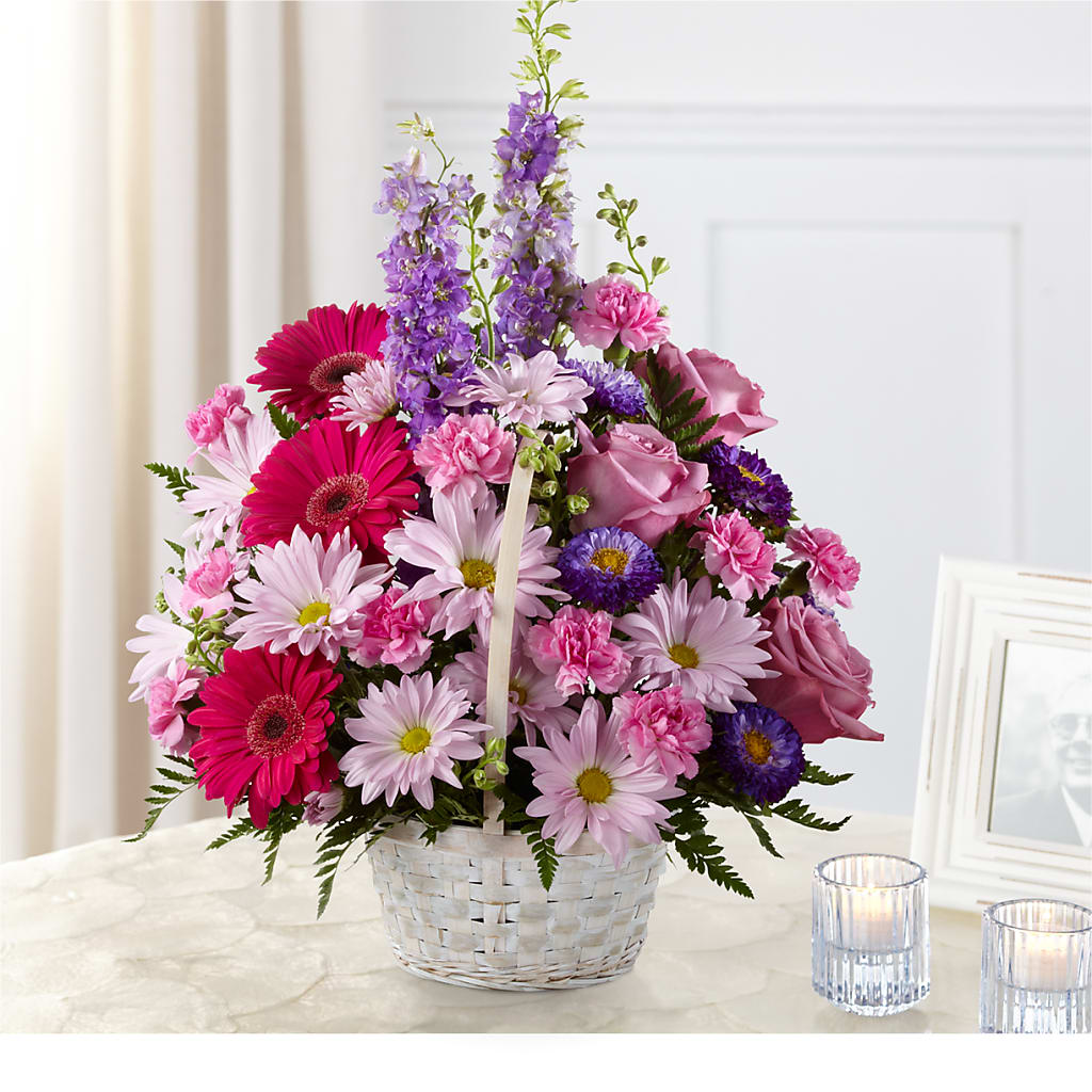Pastel Peace Basket – Peonies Plants On Main, Woodruff SC