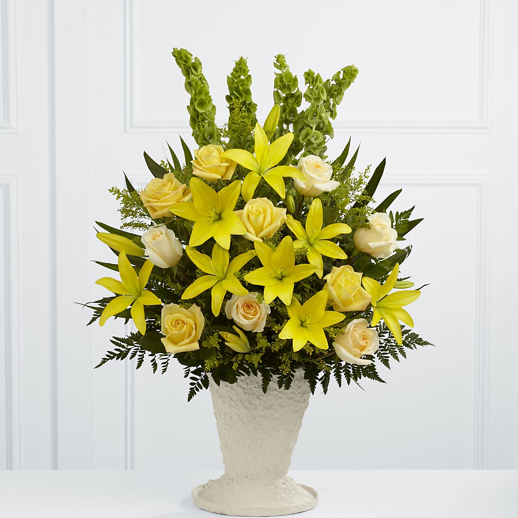 Golden Memories Arrangement – Peonies Plants On Main, Woodruff SC