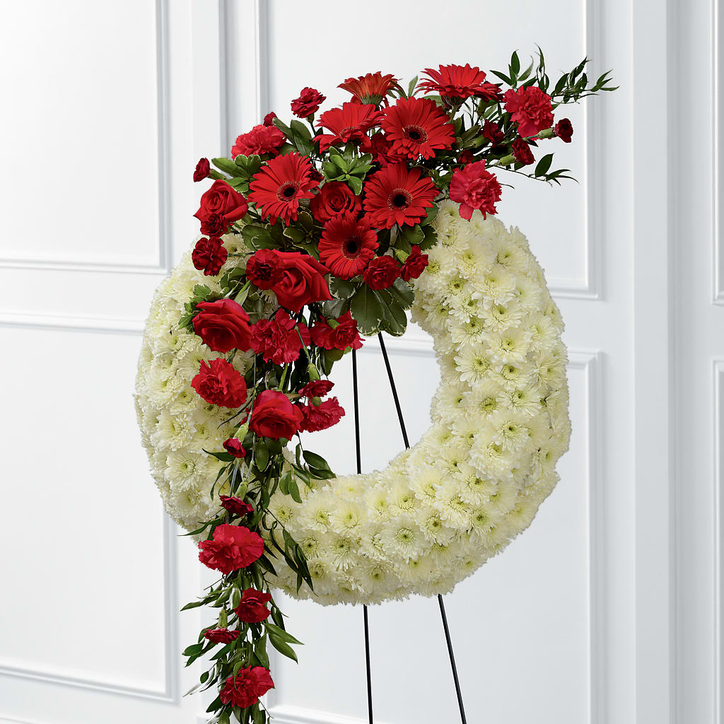 Graceful Tribute Wreath – Peonies Plants On Main, Woodruff SC
