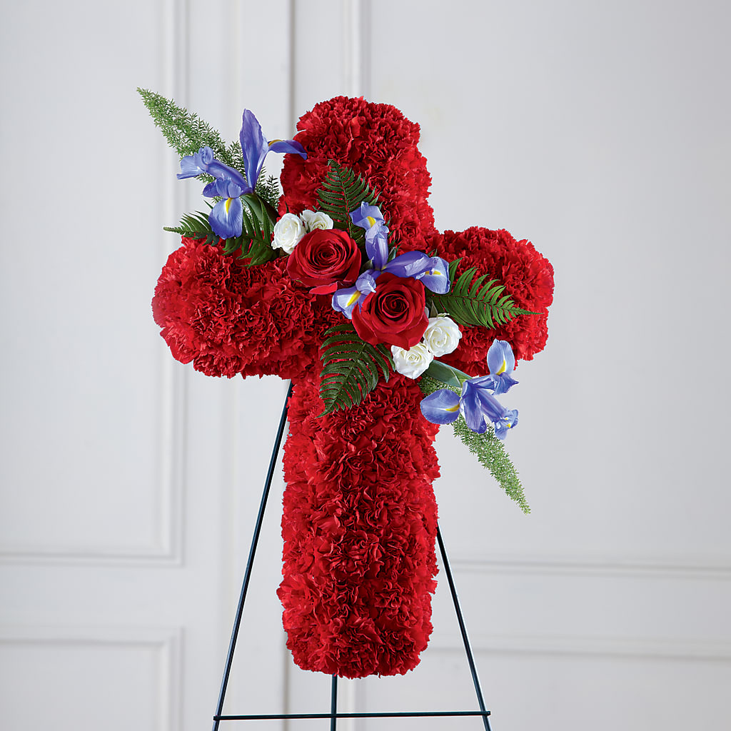 Faithful Hero Floral Cross – Peonies Plants On Main, Woodruff SC