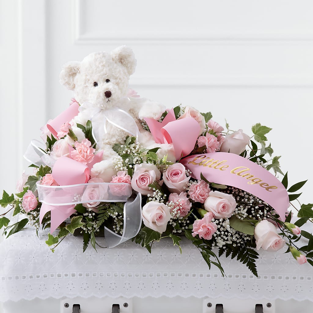 Touch of Sympathy Casket Spray – Peonies Plants On Main, Woodruff SC