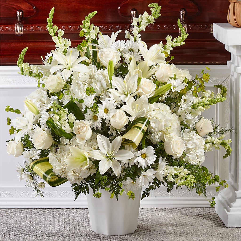 Thoughts of Tranquility Floor Basket – Peonies Plants On Main, Woodruff SC