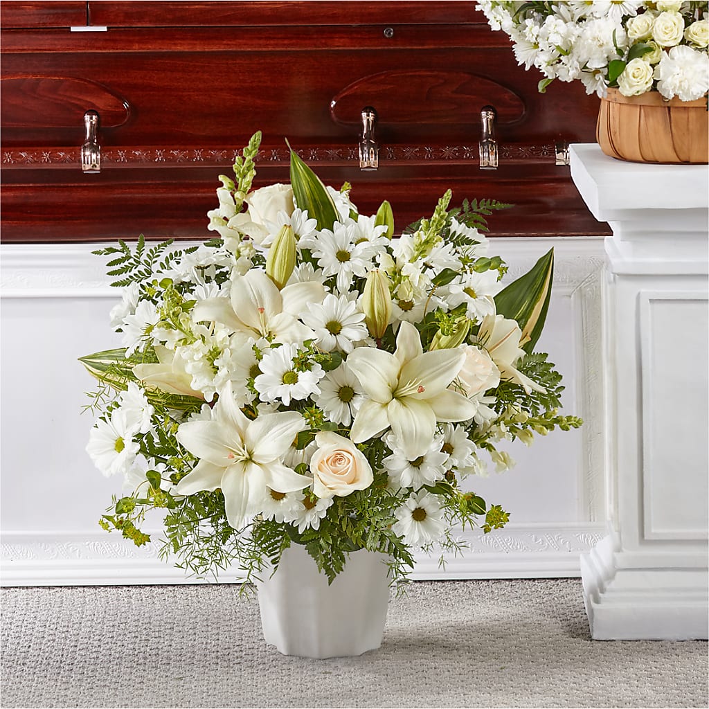 Thoughts of Tranquility Floor Basket – Peonies Plants On Main, Woodruff SC