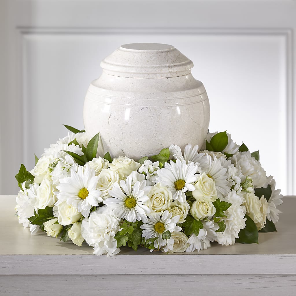 Ivory Gardens Cremation Adornment – Peonies Plants On Main, Woodruff SC