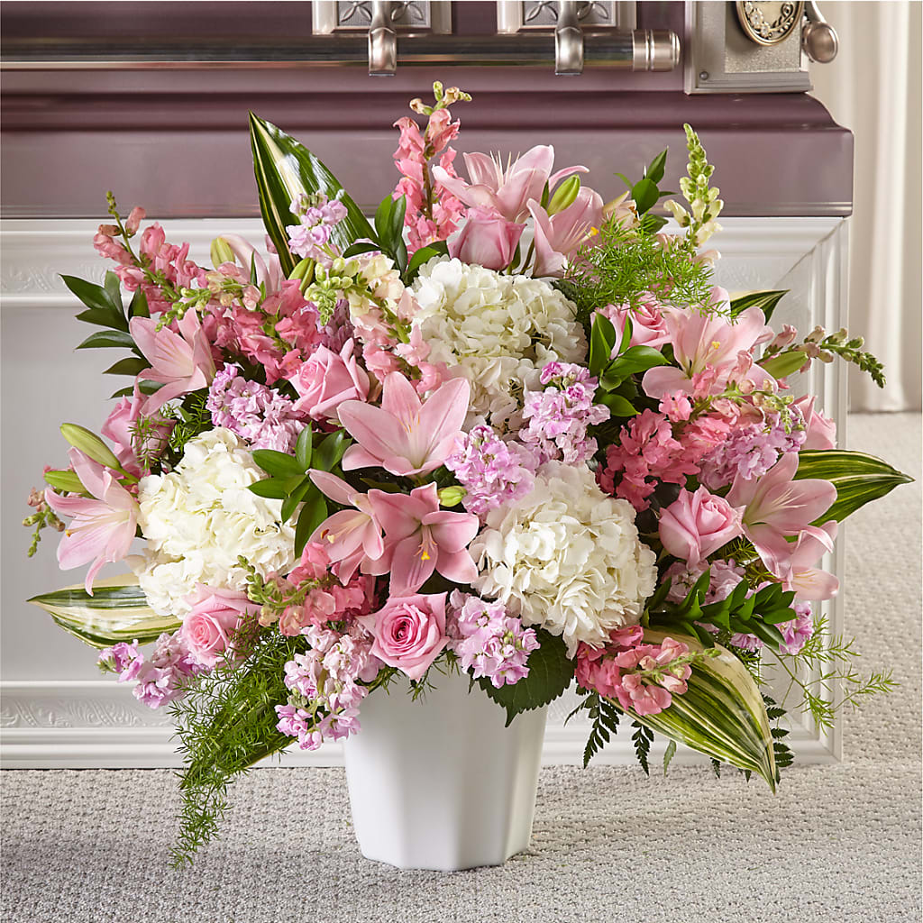 Simply Serene Floor Basket – Peonies Plants On Main, Woodruff SC