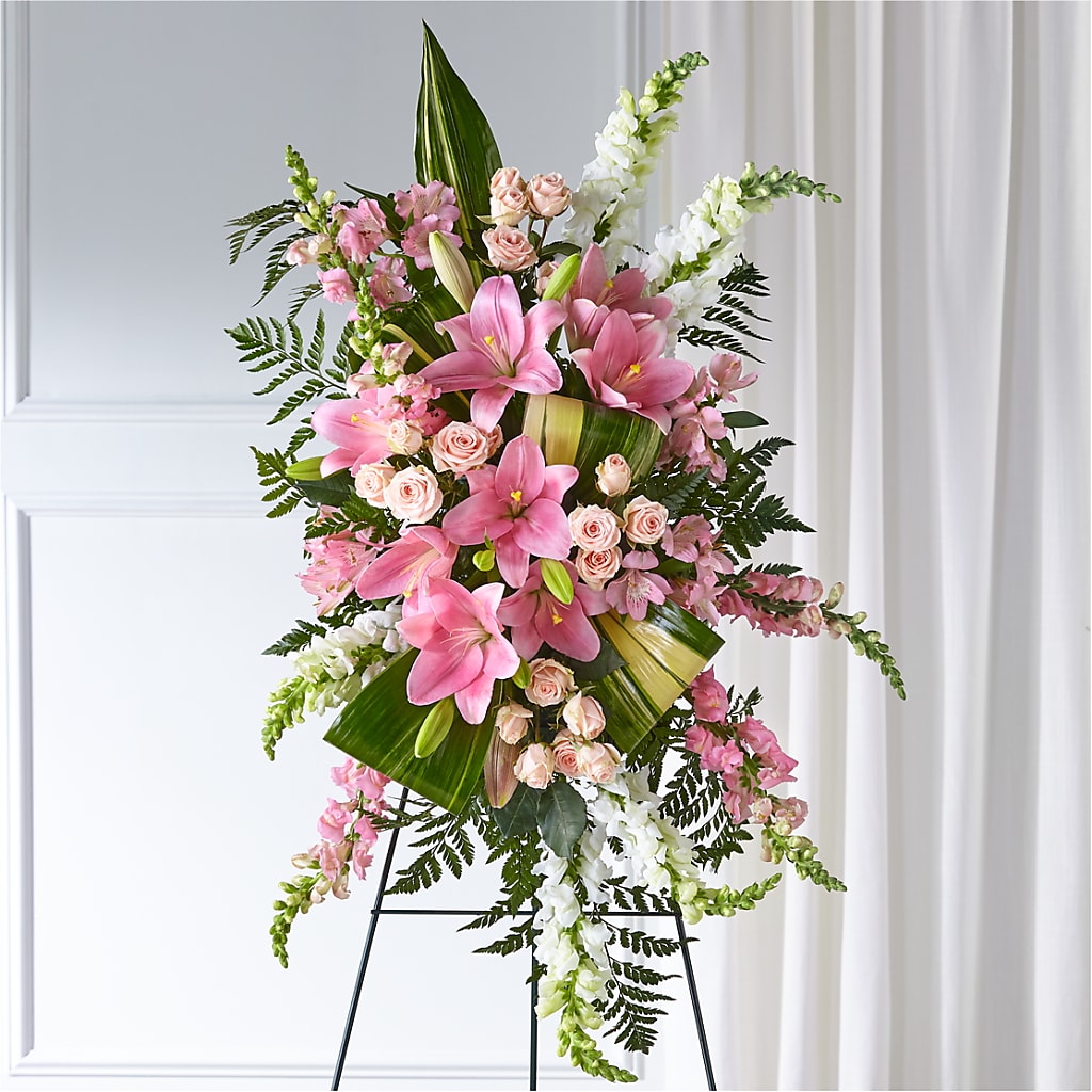 Elegant Embrace Standing Spray – Peonies Plants On Main, Woodruff SC