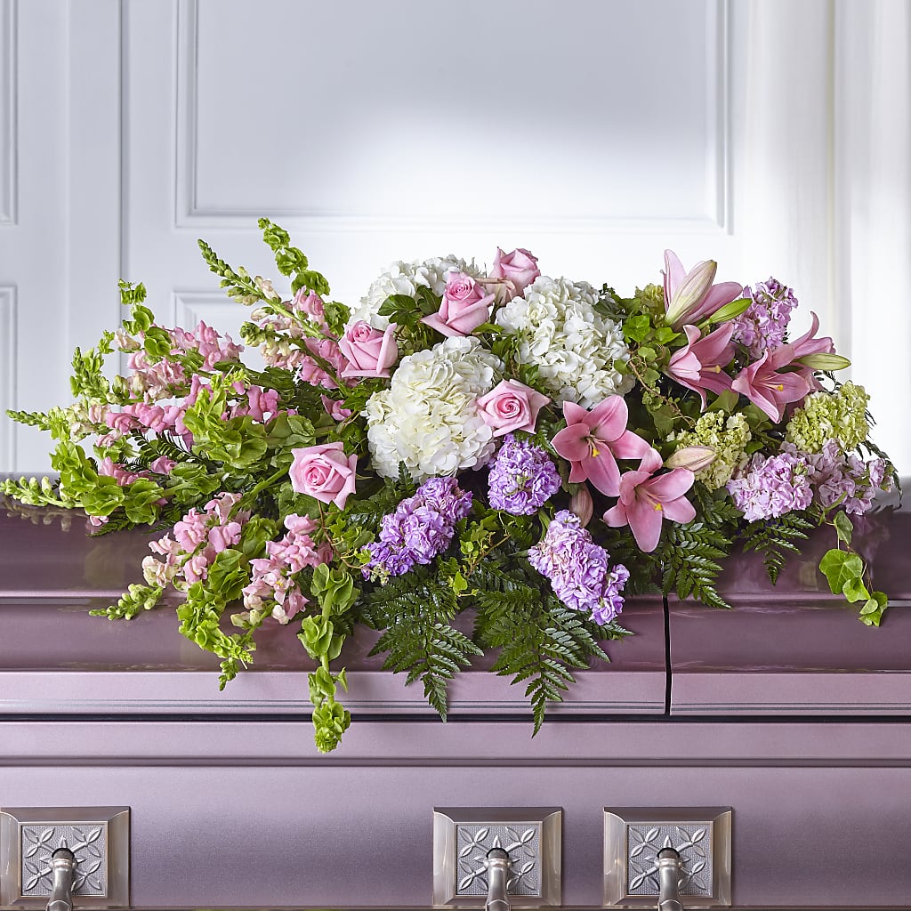 Life's Gratitude Casket Spray – Peonies Plants On Main, Woodruff SC