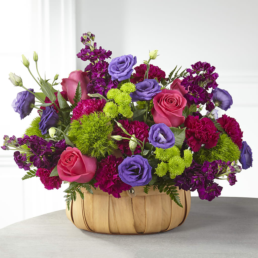 Serene Sanctuary Basket – Peonies Plants On Main, Woodruff SC