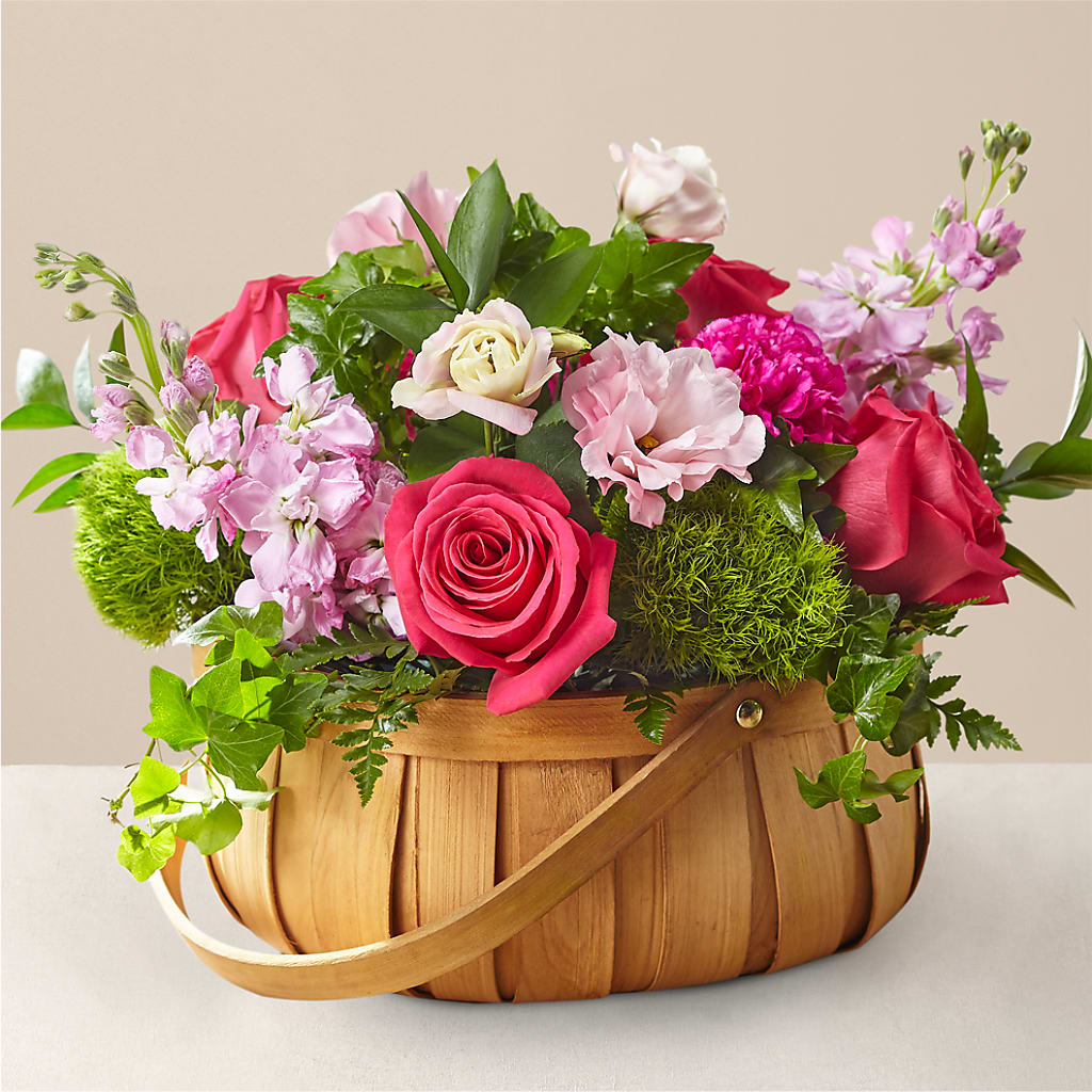 Radiance in Bloom Basket – Peonies Plants On Main, Woodruff SC