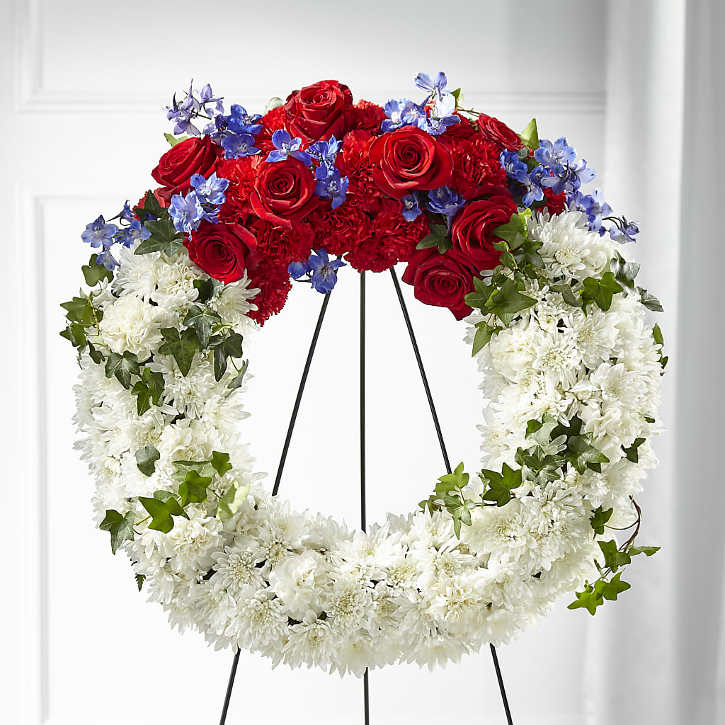 Patriotic Passion Wreath – Peonies Plants On Main, Woodruff SC