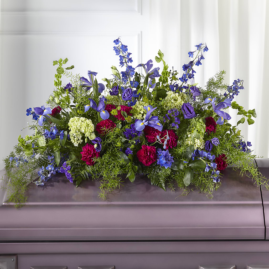 Always Treasured Casket Spray – Peonies Plants On Main, Woodruff SC