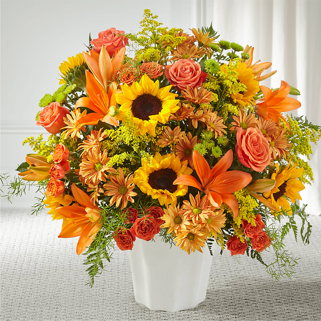 Harvest Thoughts Floor Basket – Peonies Plants On Main, Woodruff SC
