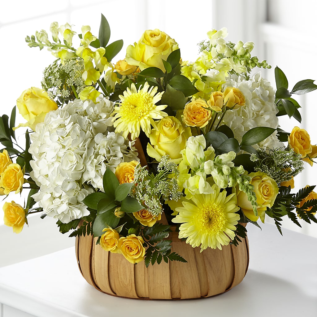Rustic Remembrance Basket – Peonies Plants On Main, Woodruff SC