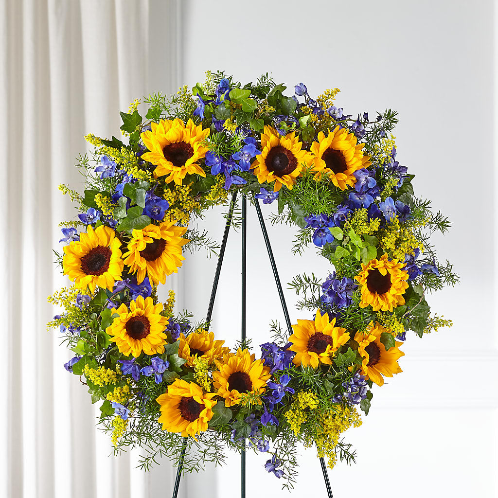 Bright Rays Wreath – Peonies Plants On Main, Woodruff SC