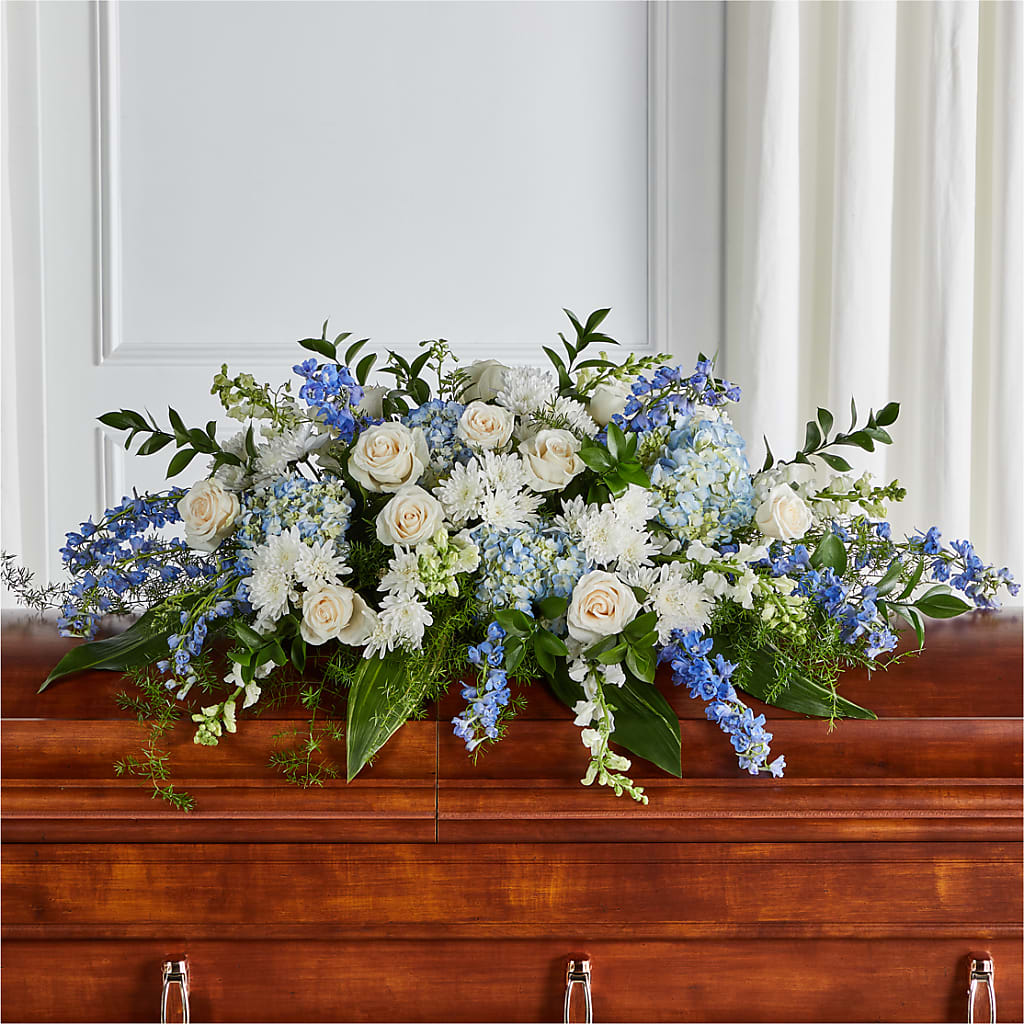 Timeless Essence Casket Spray – Peonies Plants On Main, Woodruff SC