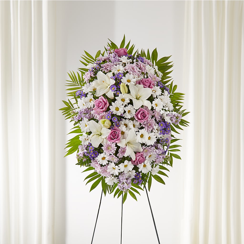 Surrounded by Love Standing Spray – Peonies Plants On Main, Woodruff SC