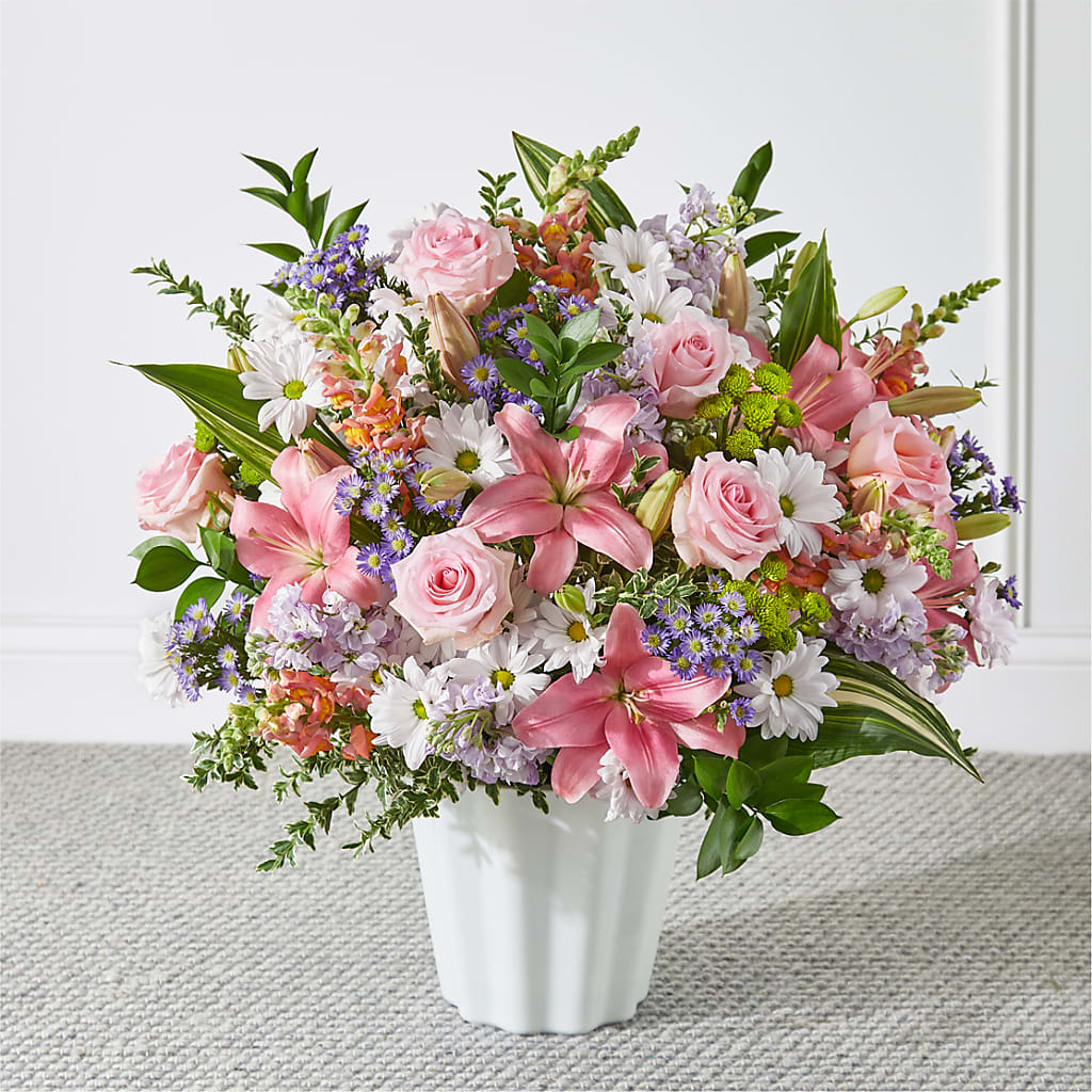 Abundant Compassion Floor Basket – Peonies Plants On Main, Woodruff SC
