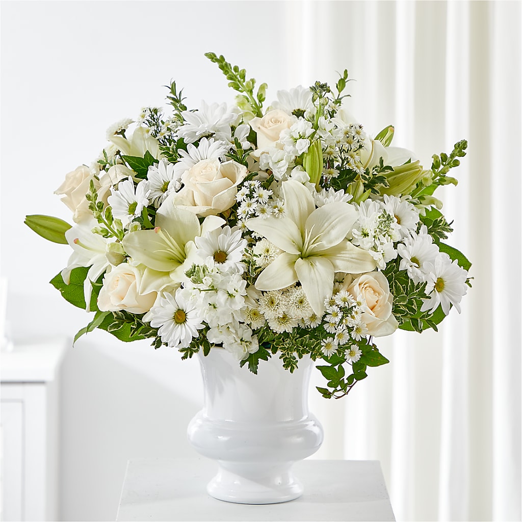 Uplifting Urn Arrangement – Peonies Plants On Main, Woodruff SC