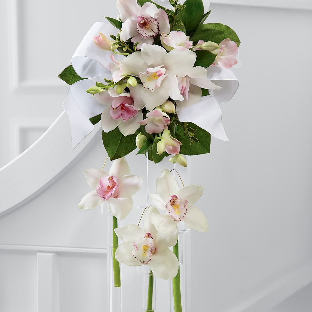 Perfect Entrance Pew Arrangement – Peonies Plants On Main, Woodruff SC