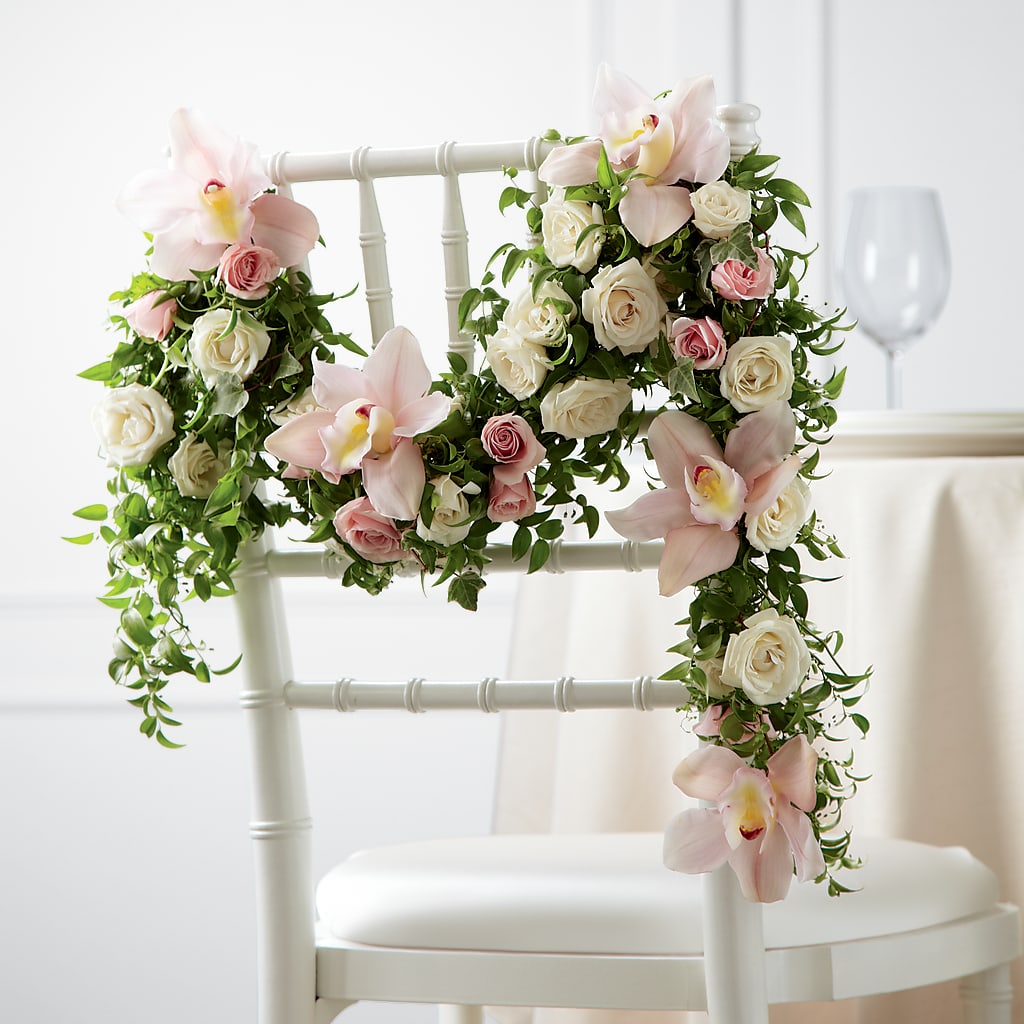 Orchid Rose Chair Décor – Peonies Plants On Main, Woodruff SC