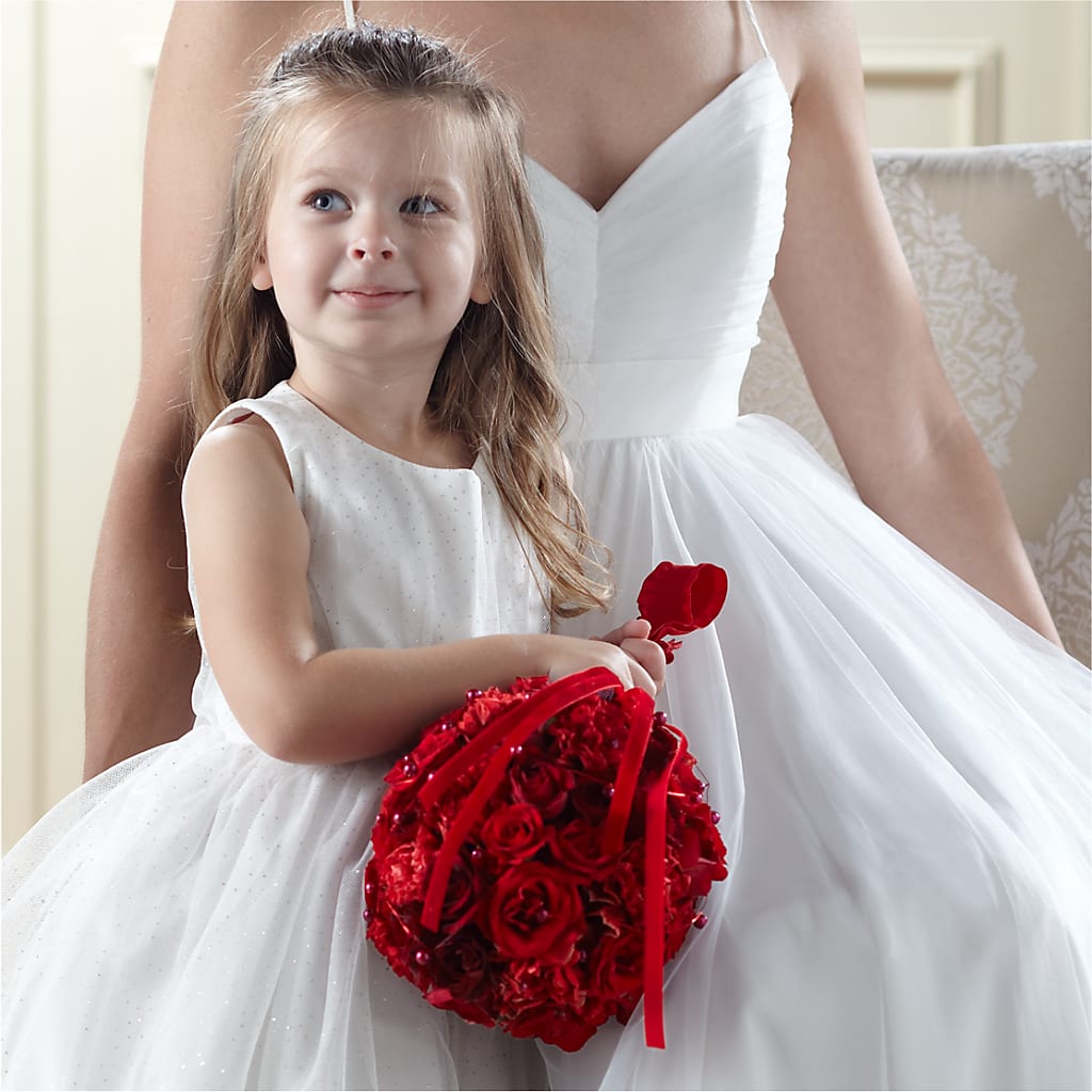Pure at Heart Flower Girl Arrangement – Peonies Plants On Main, Woodruff SC