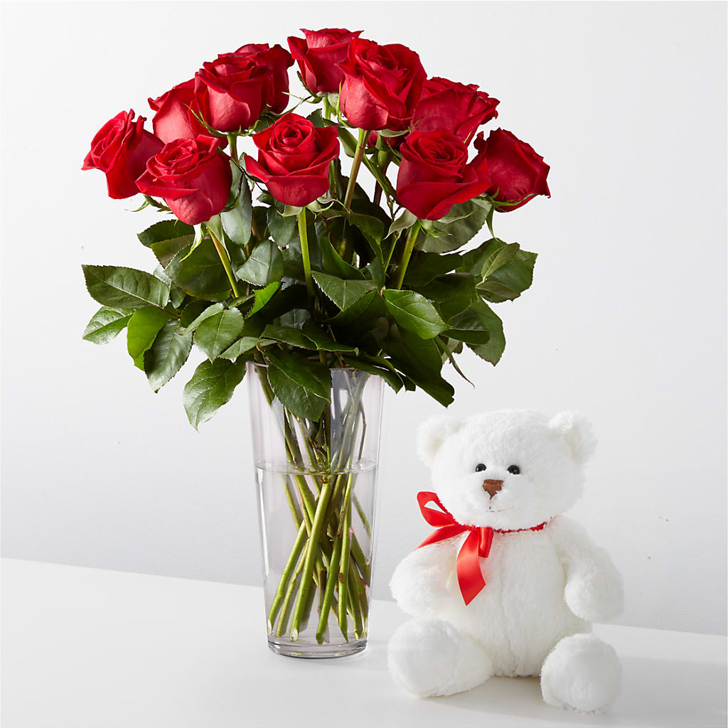 Romantic Long Stem Red Rose Bouquet Bundles –  Peonies Plants On Main, Woodruff SC