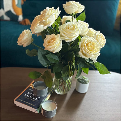Long Stem Yellow Rose Bouquet –  Peonies Plants On Main, Woodruff SC