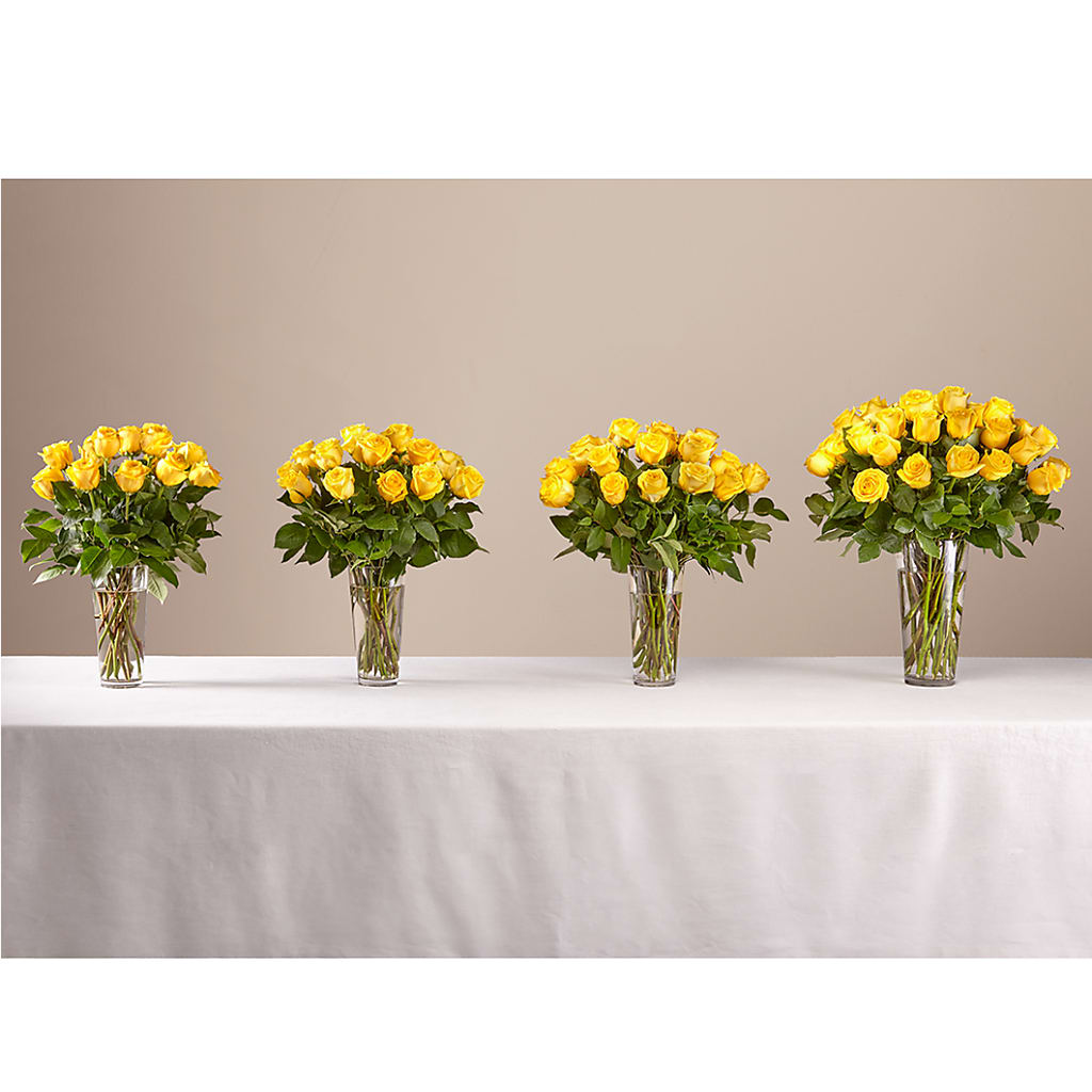 Long Stem Yellow Rose Bouquet –  Peonies Plants On Main, Woodruff SC