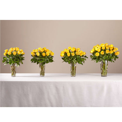 Long Stem Yellow Rose Bouquet –  Peonies Plants On Main, Woodruff SC
