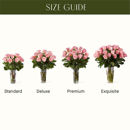 Long Stem Pink Rose Bouquet –  Peonies Plants On Main, Woodruff SC