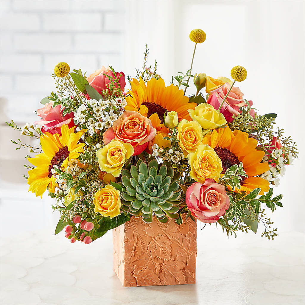 Sunflower Season Bouquet –  Peonies Plants On Main, Woodruff SC