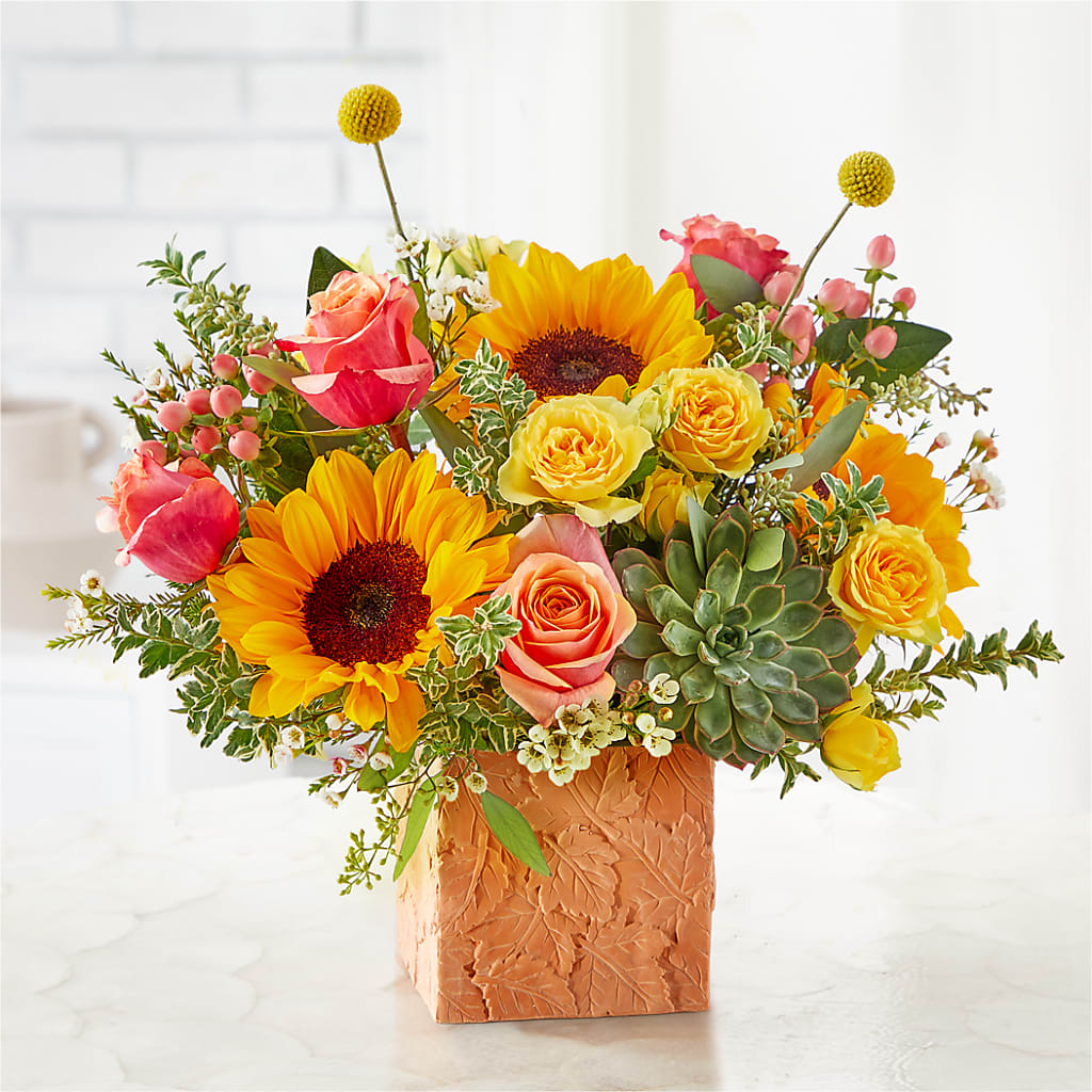 Sunflower Season Bouquet –  Peonies Plants On Main, Woodruff SC