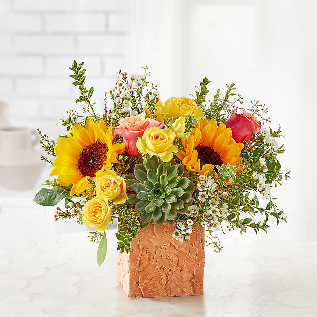Sunflower Season Bouquet –  Peonies Plants On Main, Woodruff SC