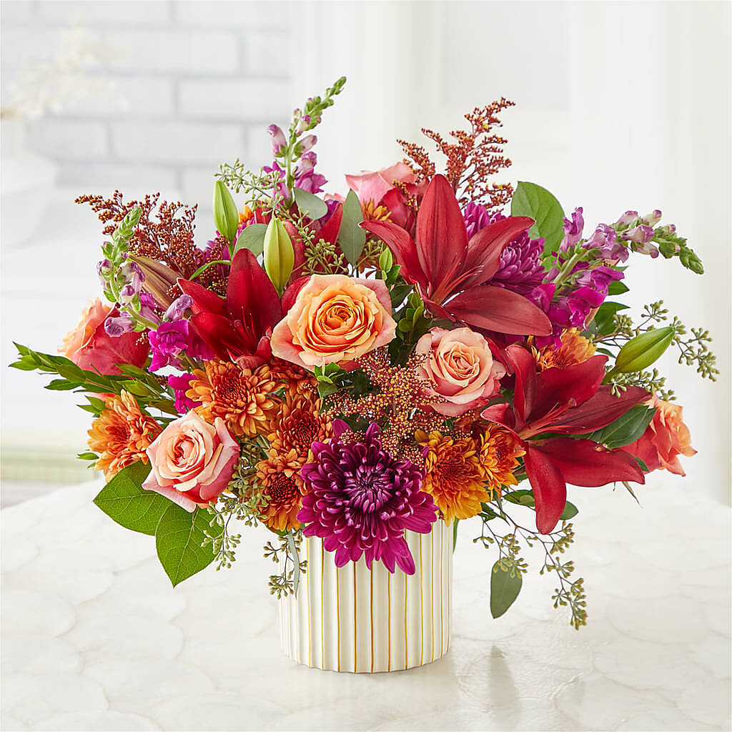 Burgundy Landscape Bouquet –  Peonies Plants On Main, Woodruff SC