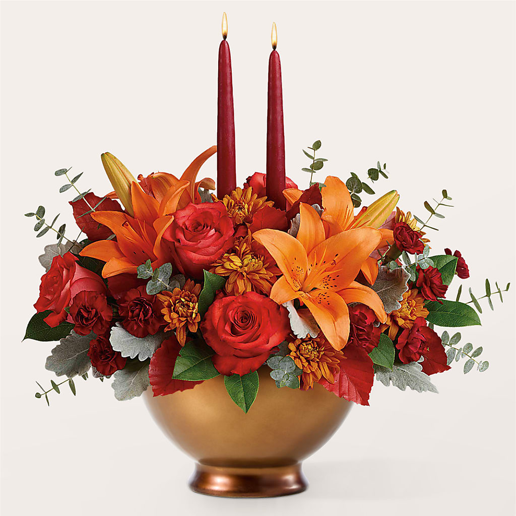 Fruits of Fall Centerpiece –  Peonies Plants On Main, Woodruff SC