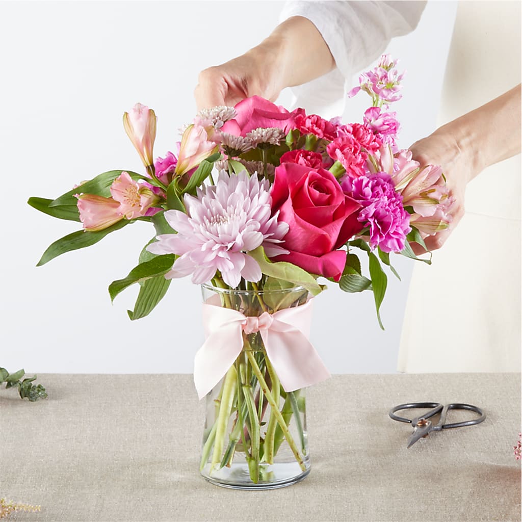 Pink Ribbon - A Florist Original –  Peonies Plants On Main, Woodruff SC