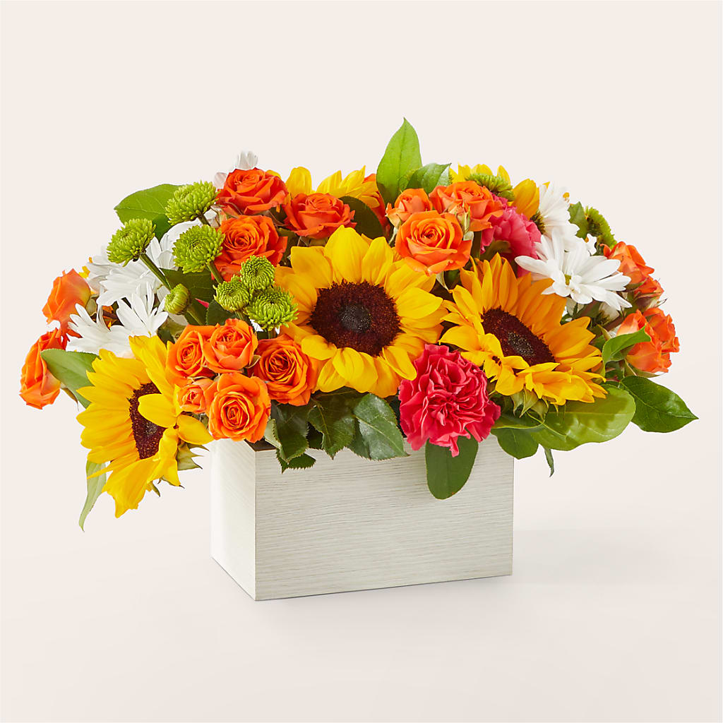Sun-drenched Blooms Box Bouquet –  Peonies Plants On Main, Woodruff SC