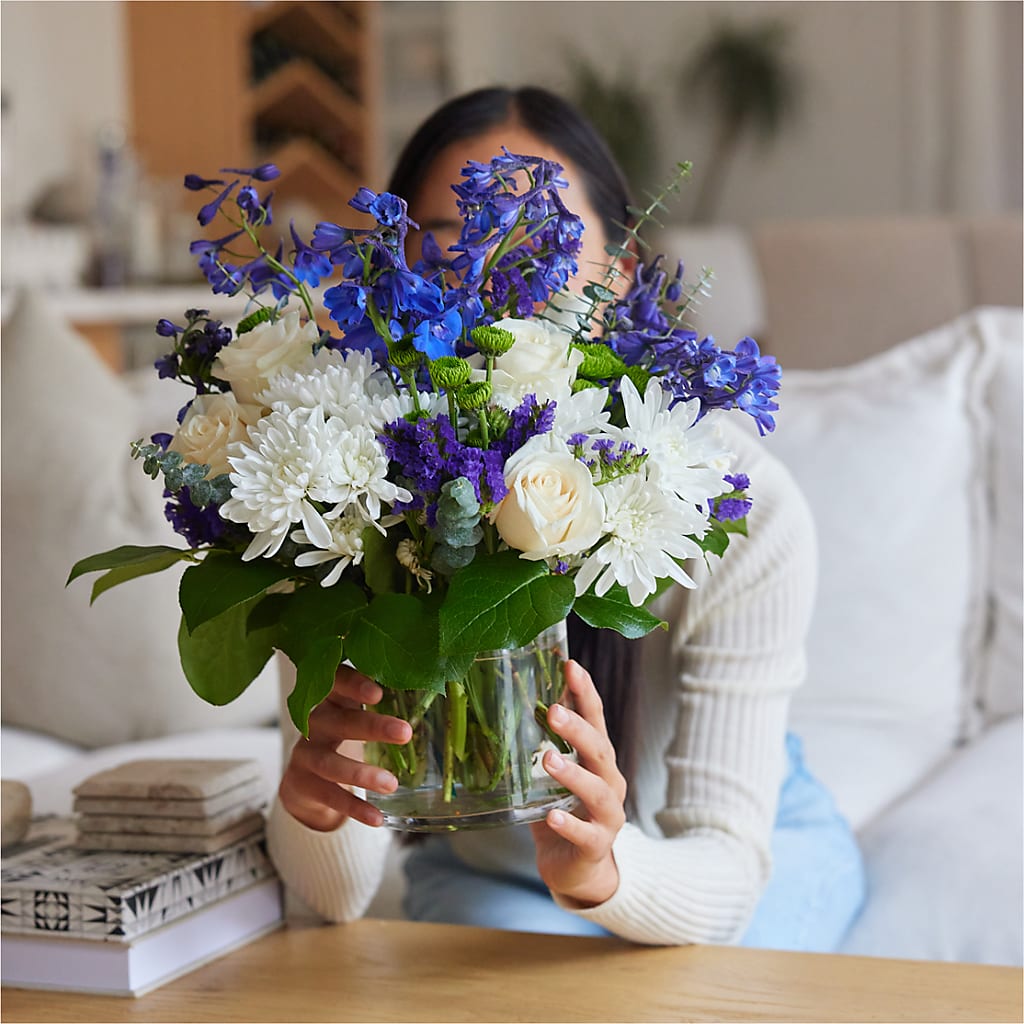 Cerulean Waves Bouquet –  Peonies Plants On Main, Woodruff SC