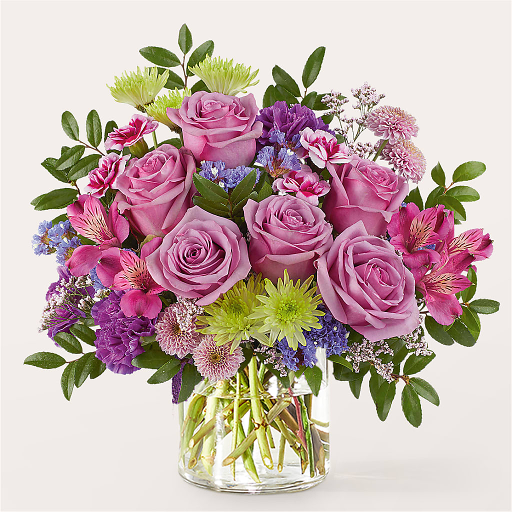 Glass Half Full Bouquet –  Peonies Plants On Main, Woodruff SC