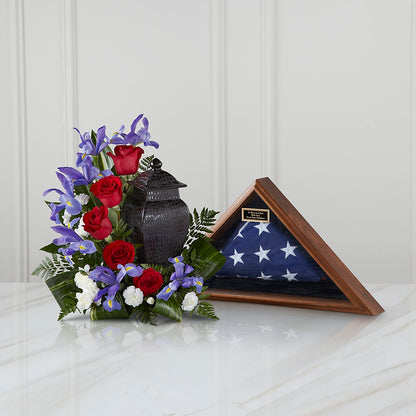 Patriotic Tribute Arrangement –  Peonies Plants On Main, Woodruff SC